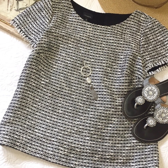 Talbots Tops - Talbots Metallic Weave Top